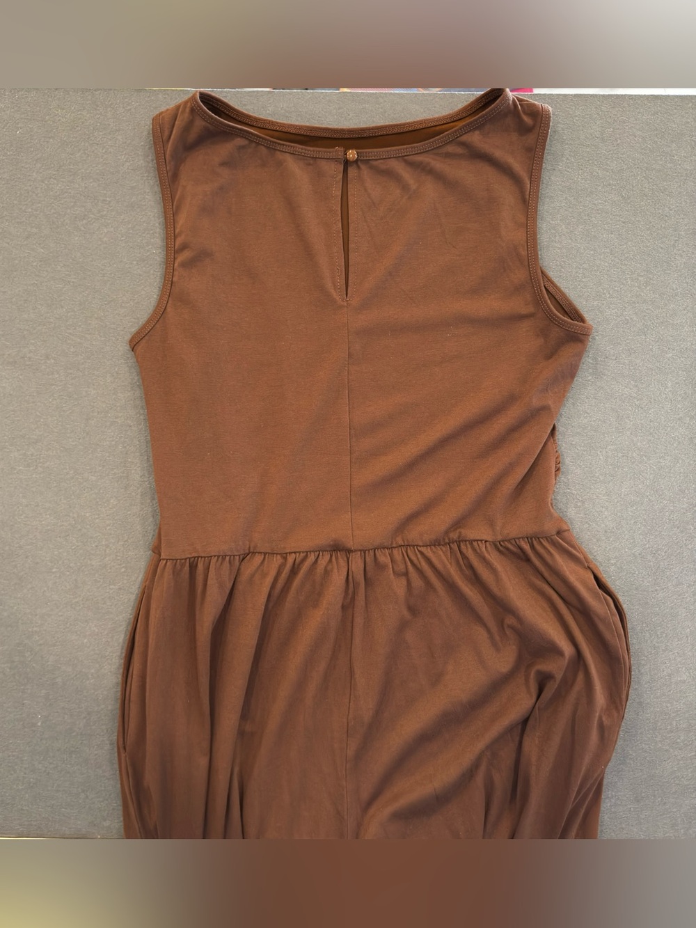 PrettyGarden Brown Sleeveless Wide-Leg Jumpsuit - Picture 4 of 4